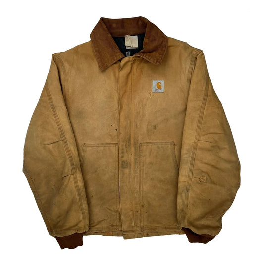 Faded Carhartt Brn Arctic Jacket - Medium Brown Cotton