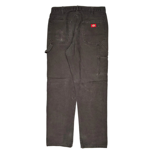 Dickies Carpenter Trousers - 34W 34L Black Cotton