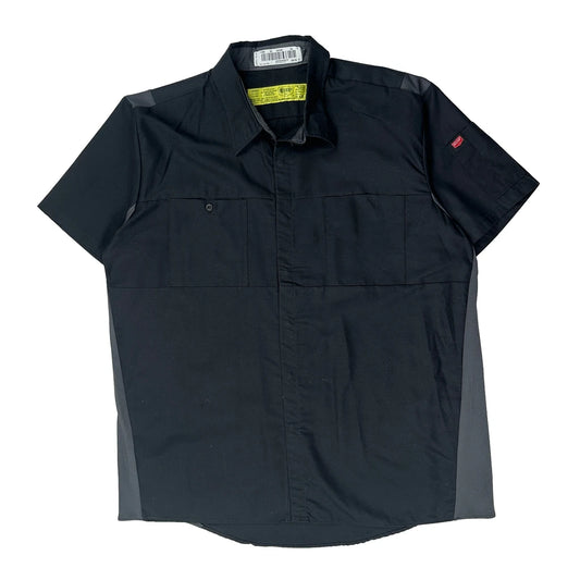 Red Kap Short Sleeve Shirt - XL Black Polyester Blend