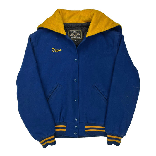 Holloway Varsity Jacket - Small Blue Wool