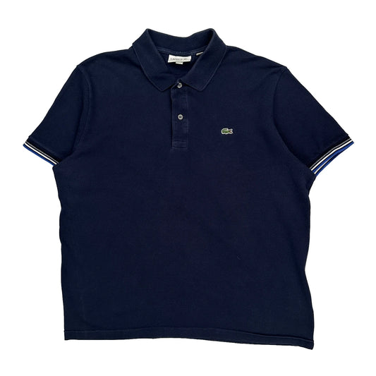 Lacoste Slim Fit Polo Shirt - 2XL Navy Cotton