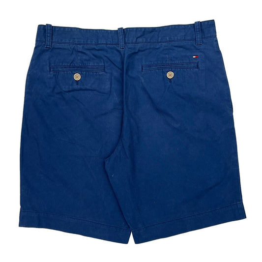 Tommy Hilfiger Chino Shorts - 34W 9L Blue Cotton