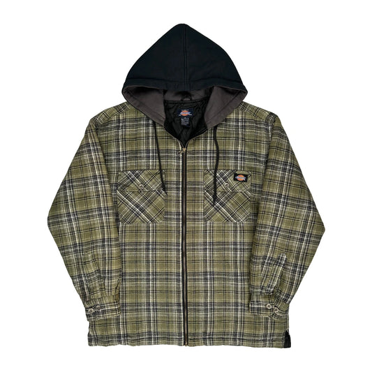 Dickies Checked Jacket - Medium Green Cotton