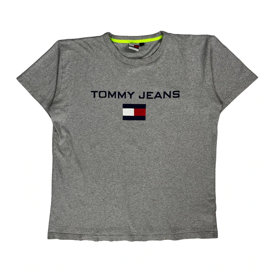 Tommy Jeans T-Shirt - Large Grey Cotton