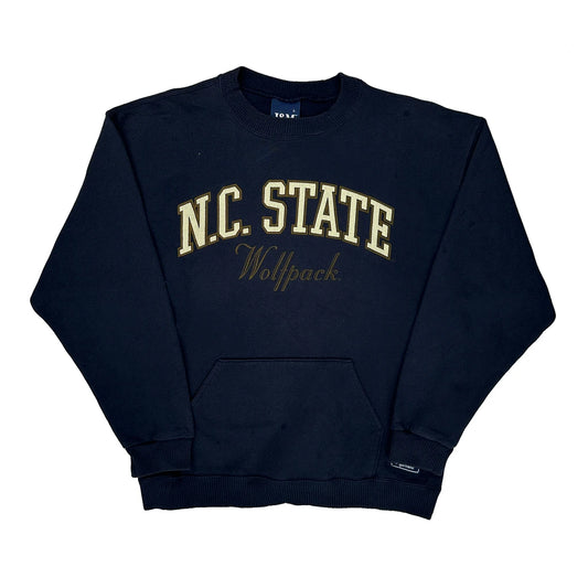 N.C. State Wolfpack J&M College Sweatshirt - Large Navy Cotton