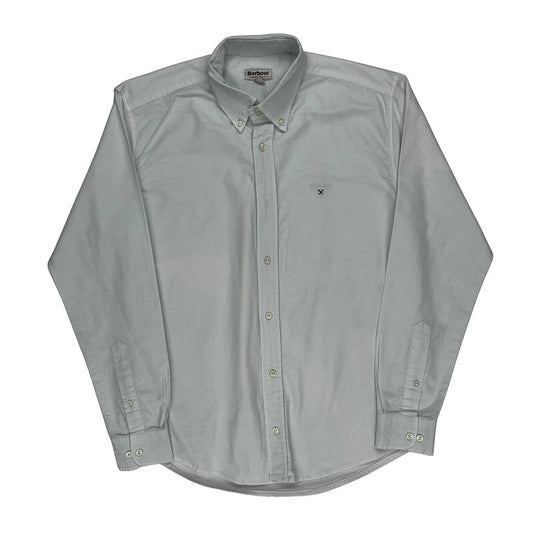 Barbour Shirt - XL White Cotton