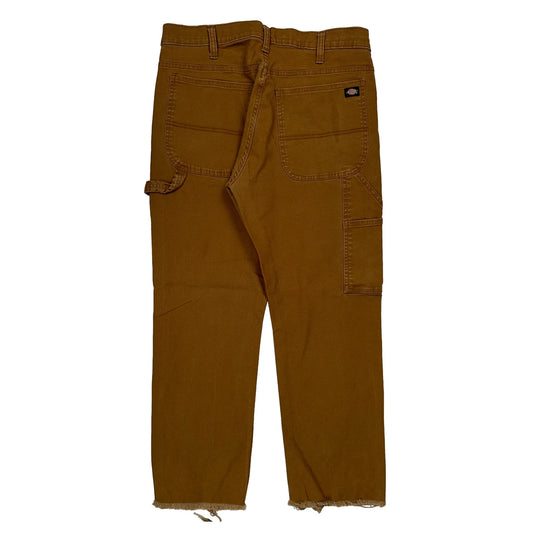 Dickies Carpenter Trousers - 34W 32L Brown Cotton