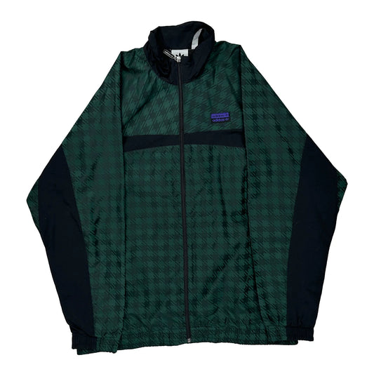 Adidas Windbreaker - Large Green Polyester