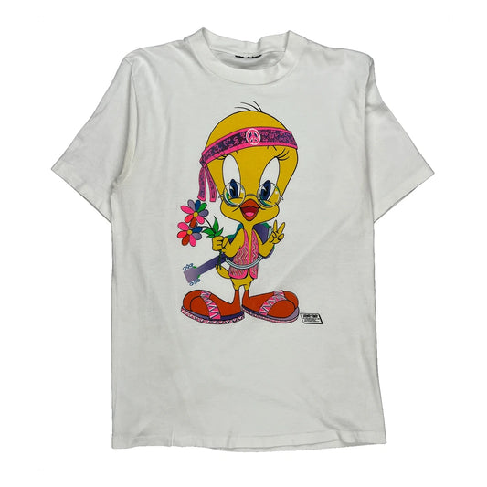 Looney Tunes Cartoon T-Shirt - Medium Multicoloured Cotton