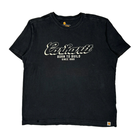 Carhartt Graphic T-Shirt - Large Black Cotton