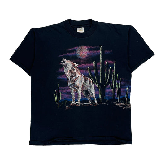 Wolf Hazelwoods Graphic T-Shirt - XL Black Cotton