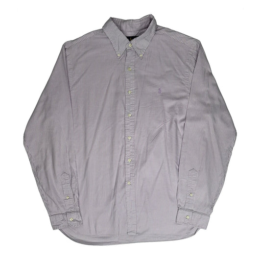 Ralph Lauren Slim Fit Shirt - XL Purple Cotton Blend
