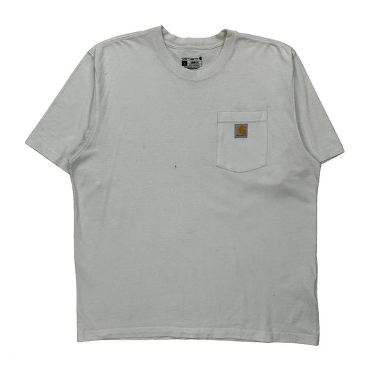 Carhartt T-Shirt - Large White Cotton