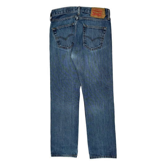 501 Levis Jeans - 30W 28L Light Wash Cotton