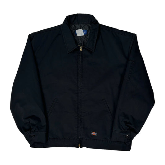 Dickies Workwear Harrington Jacket - XL Black Cotton Blend