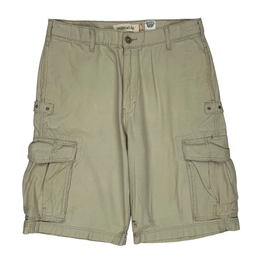 Levis Cargo Shorts - 34W 10L Beige Cotton