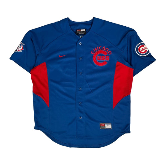 Chicago Cubs Nike Mlb Jersey - Large Blue Polyester