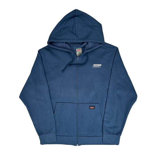 Dickies Hoodie - Large Blue Cotton Blend