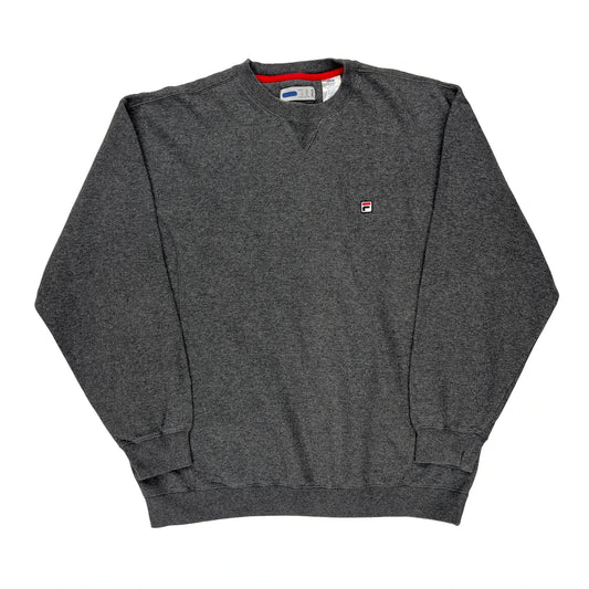 Fila Sweatshirt - XL Grey Cotton