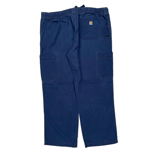 Carhartt Cargo Trousers - 38W 30L Blue Cotton