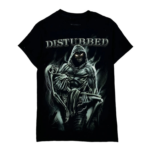 Disturbed Band T-Shirt - Small Black Cotton