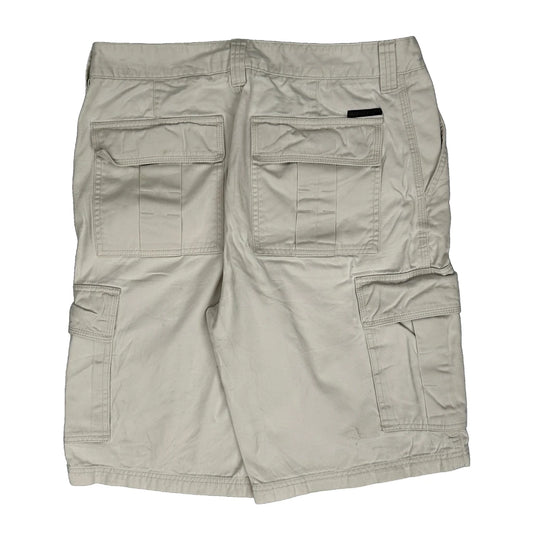 Vintage Quiksilver Cargo Shorts - 32W 10L Beige Cotton