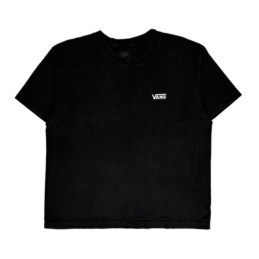 Vans Graphic T-Shirt - Large Black Cotton