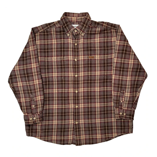 Carhartt Checked Flannel Shirt - XL Brown Cotton