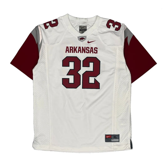 Arkansas Nike Football Jersey - XL White Polyester