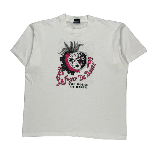 La Foyer De Danse Screen Stars Graphic T-Shirt - XL White Cotton Blend