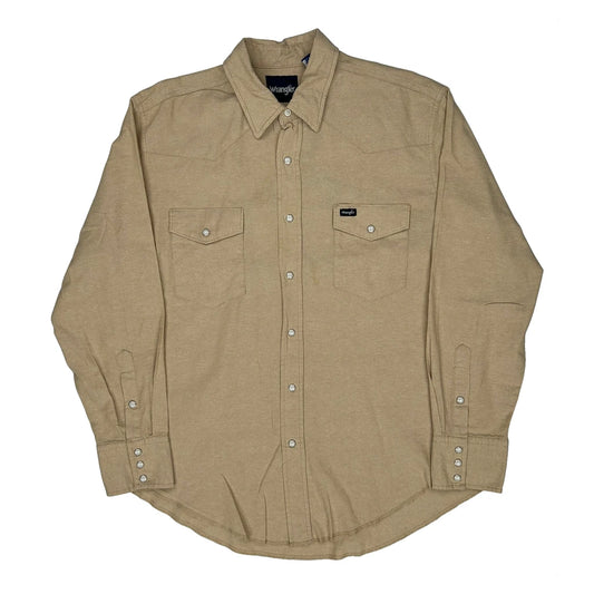 Wrangler Shirt - XL Beige Cotton