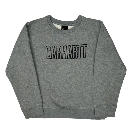Age 8-10 Carhartt Sweatshirt - Small Grey Cotton Blend