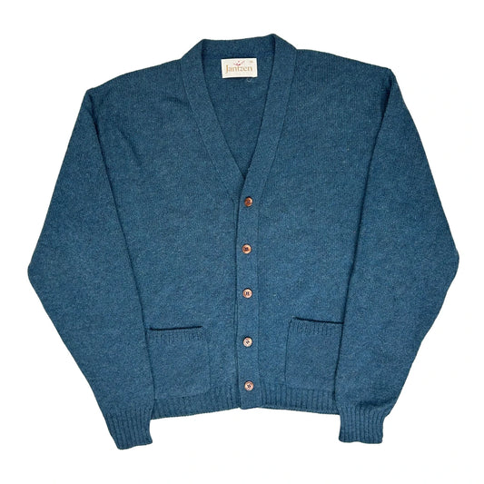 Jantzen Cardigan - XL Blue Wool Blend