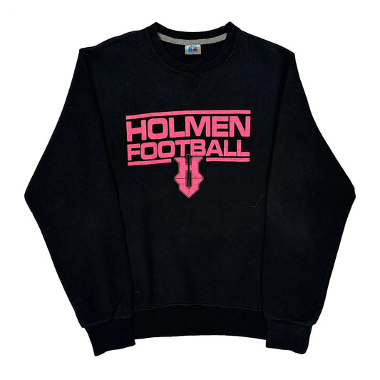 Holmen Football Russell Athletic Sweatshirt - Medium Black Cotton