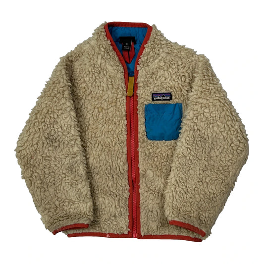 Age 2 Patagonia Fleece Jacket - 2XS Cream Polyester