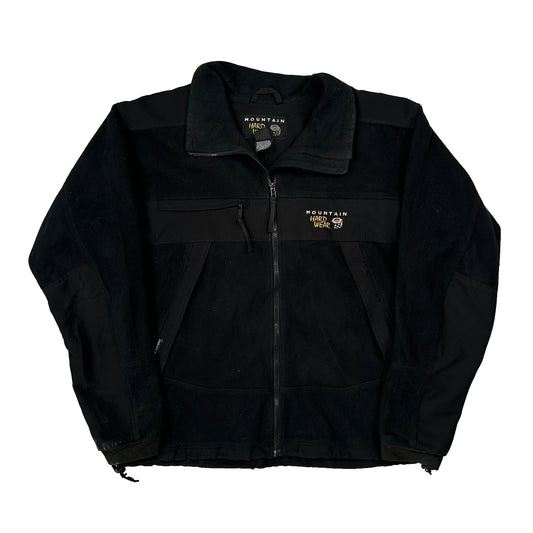 Vintage Made In USA Mountain Hard Wear Fleece Jacket - XL Black Polyester