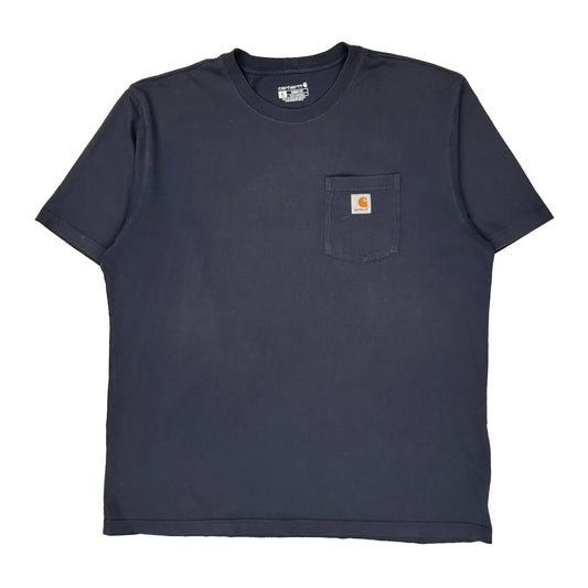 Carhartt T-Shirt - XL Navy Cotton