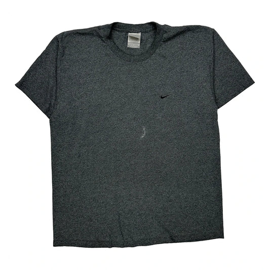 Vintage Nike T-Shirt - Large Grey Cotton