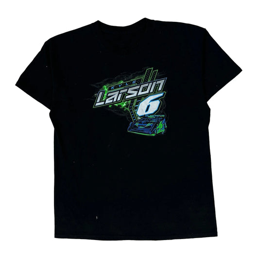 Racing Champions Apparel Graphic T-Shirt - Medium Black Cotton