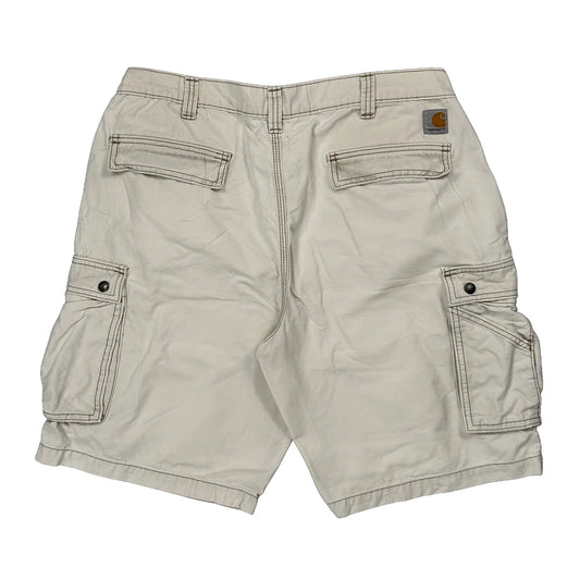 Carhartt Cargo Shorts - 38W 10L Beige Cotton