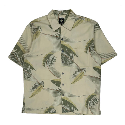 Aureus Hawaiian Shirt - Large Cream Silk