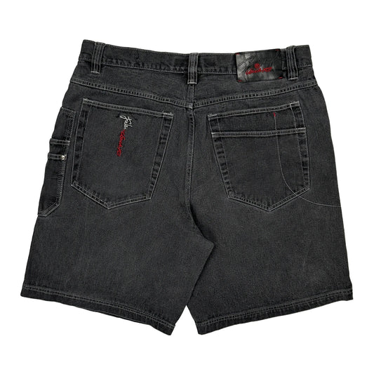 Fubu Carpenter Shorts - 36W 11L Grey Cotton