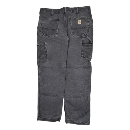 Carhartt Carpenter Trousers - 36W 32L Grey Cotton