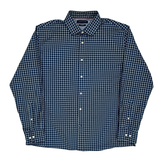 Tommy Hilfiger Checked Shirt - XL Blue Cotton