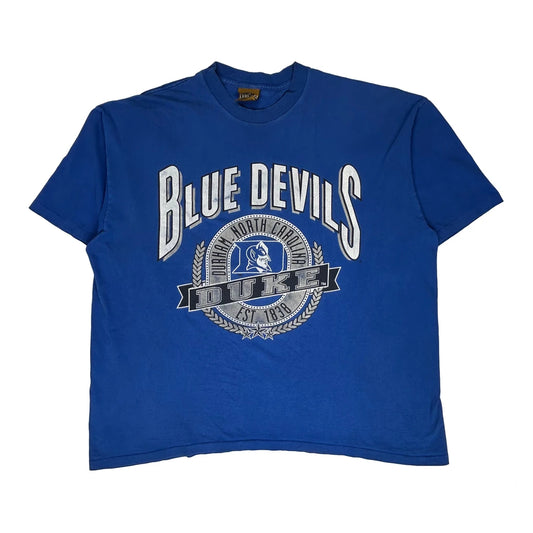 Duke Blue Devils Ncaa Graphic T-Shirt - XL Blue Cotton