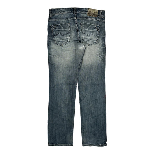 Vintage Hip Hop Black Bull Jeans - 34W 33L Blue Denim