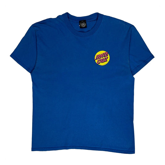 Santa Cruz Graphic T-Shirt - Large Blue Cotton