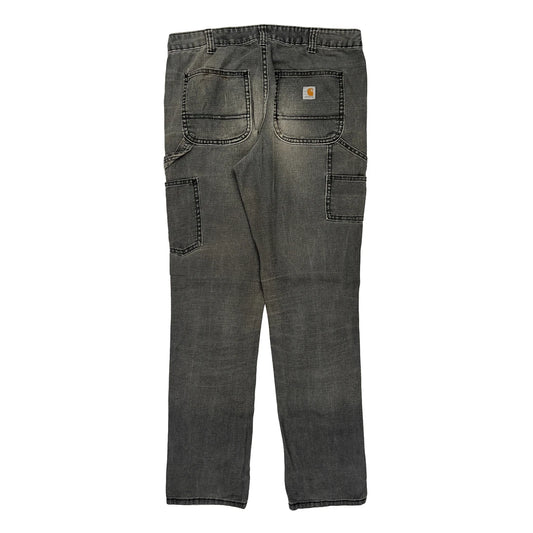 Carhartt Double Knee Carpenter Trousers - 33W 33L Grey Cotton