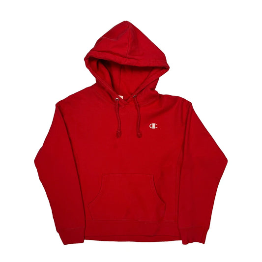 Reverse Weave Champion Hoodie - Medium Red Cotton