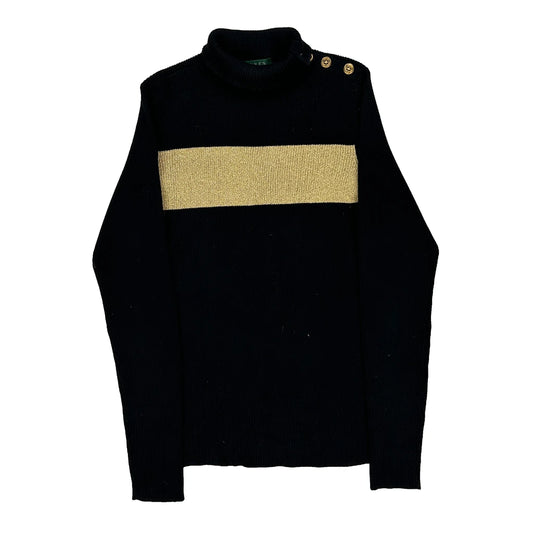 Ralph Lauren Striped Jumper - Medium Gold Cotton